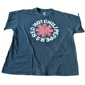Red Hot Chili Peppers 2X-Large Black Short Sleeve Shirt